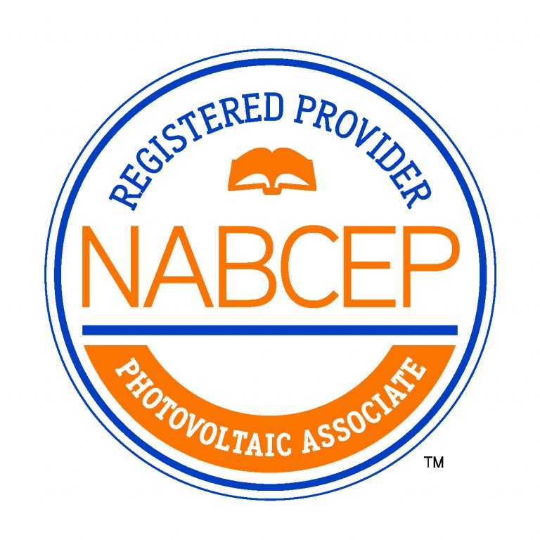 NABCEP Registered Provider — Photovoltaic Associate